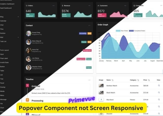 Fixing Popover Component Not Screen Responsive PrimeVue