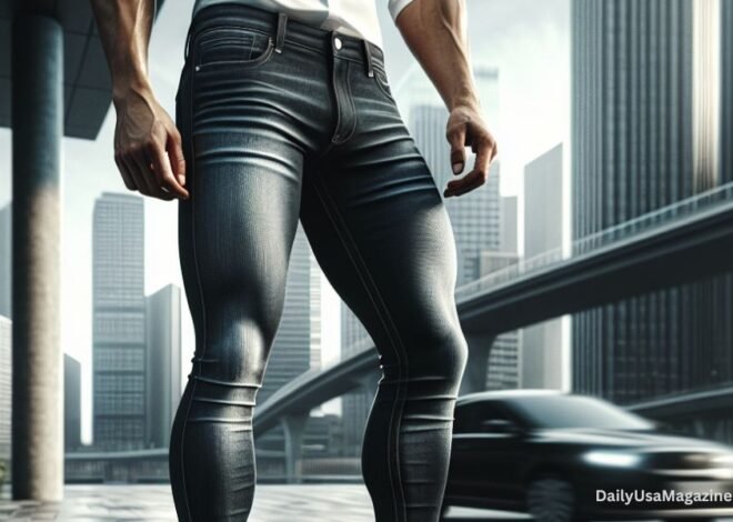 Trendy Athletic Skinny Jeans for Modern Men